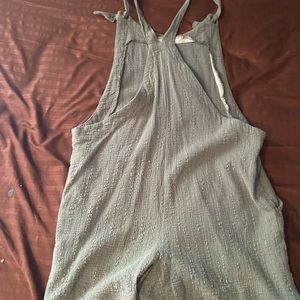 Sage green overalls